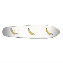 Yellow country banana skate board