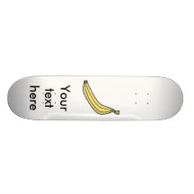 Yellow country banana skate board