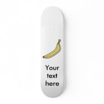 Yellow country banana skate board