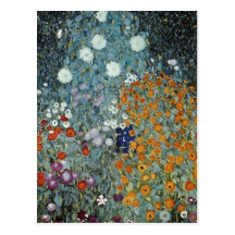 Yellow Country Garden, Claude Monet flowers Post Cards