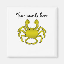 Yellow crab magnet