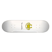 Yellow crab skate board