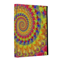 Yellow Crazy Fractal iPad Case