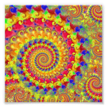 Yellow Crazy Fractal Photo