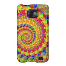 Yellow Crazy Fractal Samsung Galaxy SII Case