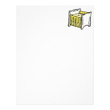 yellow crib letterhead design