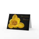 Yellow Crocus Custom Greeting Card
