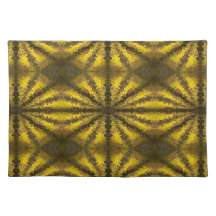 Yellow  cross place mat