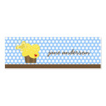 Yellow Cupcake & Butterfly Thank You Gift Tag /