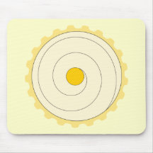 Yellow Cupcake. Iced cake. Mousepads