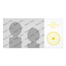 Yellow Cupcake. Iced cake. Photo Cards