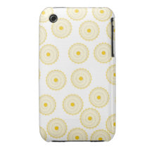 Yellow Cupcake Pattern. Case-Mate iPhone 3 Case