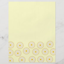 Yellow Cupcake Pattern. Full Color Flyer