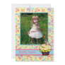 Yellow Cupcake Photo Card Custom Announcements
