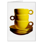 Yellow Cups Card