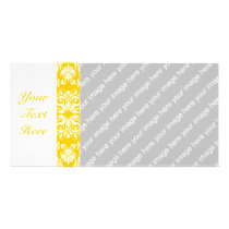 Yellow + Custom Colour Damask Pattern