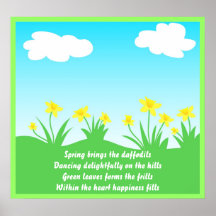 Yellow daffodils - Poster