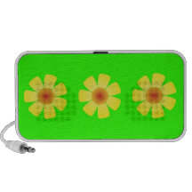 Yellow Daisies Doodle Speakers