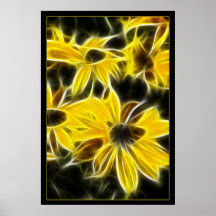 Yellow Daisies Poster