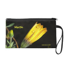 Yellow Daisy - Cell Phone Bag Wristlets