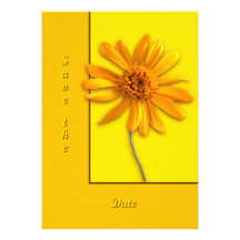 Yellow Daisy Custom Invite