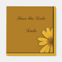Yellow Daisy Magnets