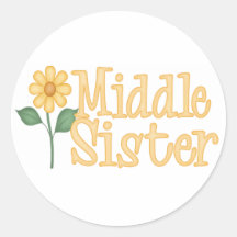 Yellow Daisy Middle Sister Sticker