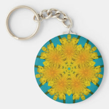Yellow Dandelion Nov 2012 Keychain