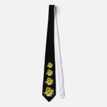 Yellow Daylily Flower Neck Tie