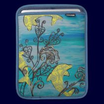 Yellow Dolphins Rickshaw iPad Sleeve ipad sleeves