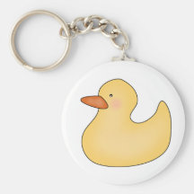Yellow Duckie T-shirts and Gifts Keychain