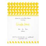 yellow ducky row baby shower invitation invitations