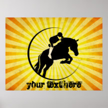 Yellow Equestrian Posters