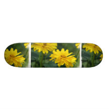 Yellow False Sunflowers Skateboards