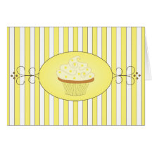 Yellow Fancy Cake Cards