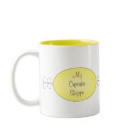 Yellow Fancy Cupcake Coffee Mugs