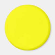 Yellow #FFFF00 Solid Colour Fridge Magnet