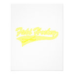 Yellow Field Hockey Custom Announcements