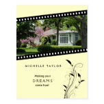 Yellow Film Real Estate House Postcard