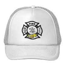 Yellow Fire Truck Rescue Mesh Hats