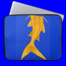 YELLOW FISH TAIL laptop sleeves