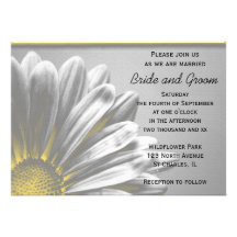 Yellow Floral Highlights Wedding Invitation