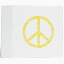 Yellow Floral Peace Binder