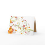 Yellow Floral Swallows Invitation / Save Date / TQ Card