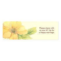 Yellow Florals Wedding Questionnaire