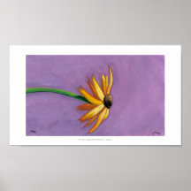 Yellow flower art beautiful Gaillardia painting Print