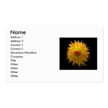 Yellow Flower Business Card