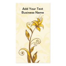 Yellow Flower Business Card