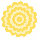 Yellow flower. cut out