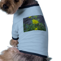 yellow flower dog tee